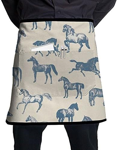 Gallant Horse Overhand Apron Apron For Waitress Lightweight Prepare For Family Woman BBQ Terylene One Size