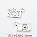 20pcs Mixed Vintage Antique Silver Plated Camera Charm Pendants Charms for Bracelet Necklace Jewelry Making Findings (20pcs-camera)