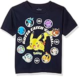Pokémon Pokemon Little Boys Gotta Catch Em All Short-Sleeved T-Shirt, Navy, 5/6
