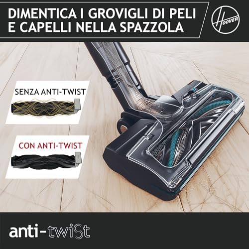 HF2 Aspirapolvere senza fili Ultraleggero, Tecnologia di compattazione polvere, Spazzola Multisuperficie Anti Groviglio, Luci LED, KIT accessori per una pulizia completa [HF2Z10H]