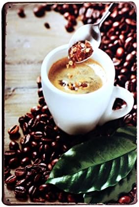 Fresh coffee Bean Tin Sign Art wall decor Cafe Bar Pub Store Home Retro Metal Painting