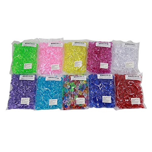 WELMATCH Clear Acrylic Ice Rock Crystals Treasure Gems for Table