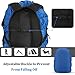AGPTEK 2Pcs Nylon Waterproof Backpack Rain Cover with Carry Bag for Hiking/Camping/Outdoor Activities by, Blue, Size S:18-25L