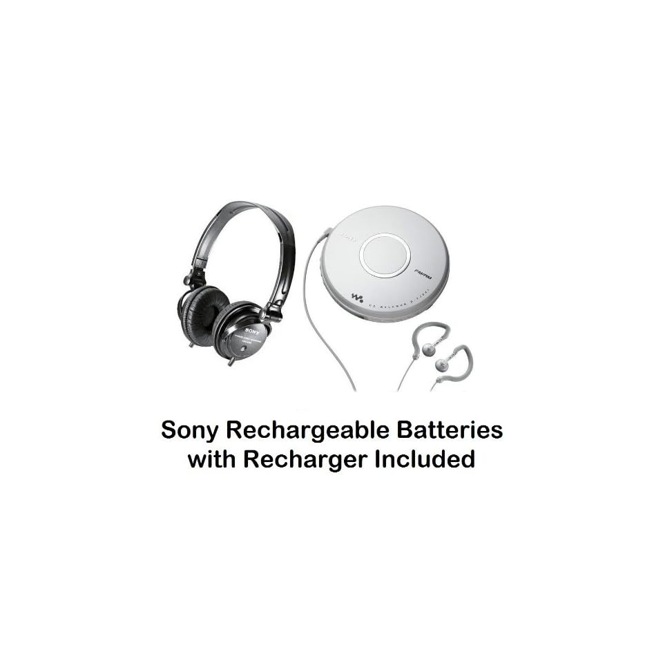 Sony Walkman Portable Skip Free CD Player & AM FM Radio with Earbud