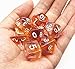 Polyhedral Dice Sets DND Game Dice for Dungeons Dragons(D&D) Role Playing Game(RPG) MTG Pathfinder Table Game Board Games Dice Flowing Series Double Color Transparent Dice (Purple-Orange)