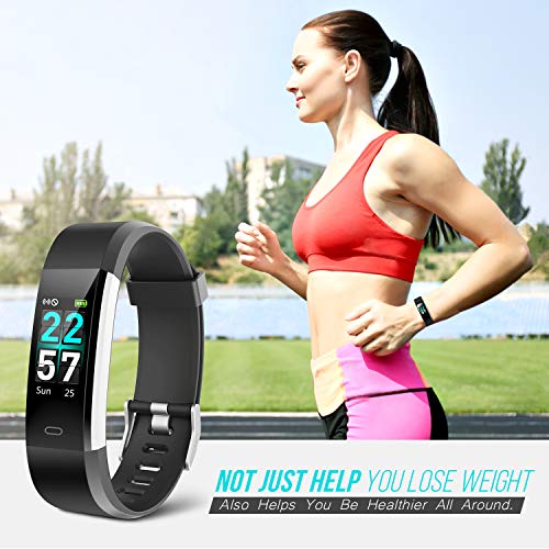 VIEWOW Fitness Tracker Activity Tracker Watch - 2019 Upgraded Color Screen IP68 with Heart Rate Monitor, Step Counter, Calorie Counter, Pedometer Watch with 14 Sports Modes for Women Men Kids