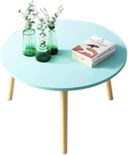 Amazon Com End Tables Shping Coffee Table Sofa Side Table Round Table Living Room Bedroom Study Balcony Side Tables Color Blue Kitchen Dining