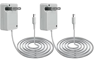 DTOL AC Adapter Game Charger for Nintendo Dsi Ndsi 3DS/3DSXL/New 3DS/New 3Dsll/2DS/Dsi/Dsixl 2 Pack