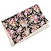 Qlychee Printed Rose Flowers on Litchi Grain Leather for Bow DIY Handbags Shoes