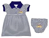 LSU Tigers NCAA Newborn Baby Two Piece Pinstripe Dress (6-9)