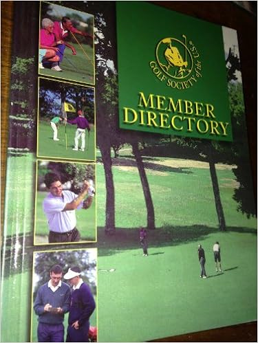 Golf Society Of The Us Member Directory Unknown Amazon Com Books