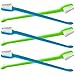Jalousie 12 Pack Dog Dog Toothbrush Teeth Tooth Brush 6 Silicone Finger Brush and 6 Dual Headed Cleaning Brushes for Dental Care Dental Health