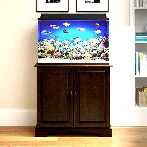 Aquarium Stand Espresso 37 Gallon Wood Construction Classic Style Rectangle Shape – Skroutz Deals