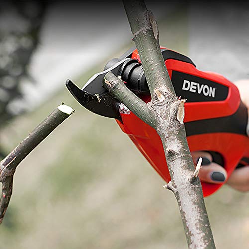 KOMOK Electric Pruning Shears, Rechargeable Battery,Cordless Professional Tree Trimmers Secateurs Cutting Scissors,One More Replacement Strong Blade for Garden, Rose, Apple Fruit Tree,Branches