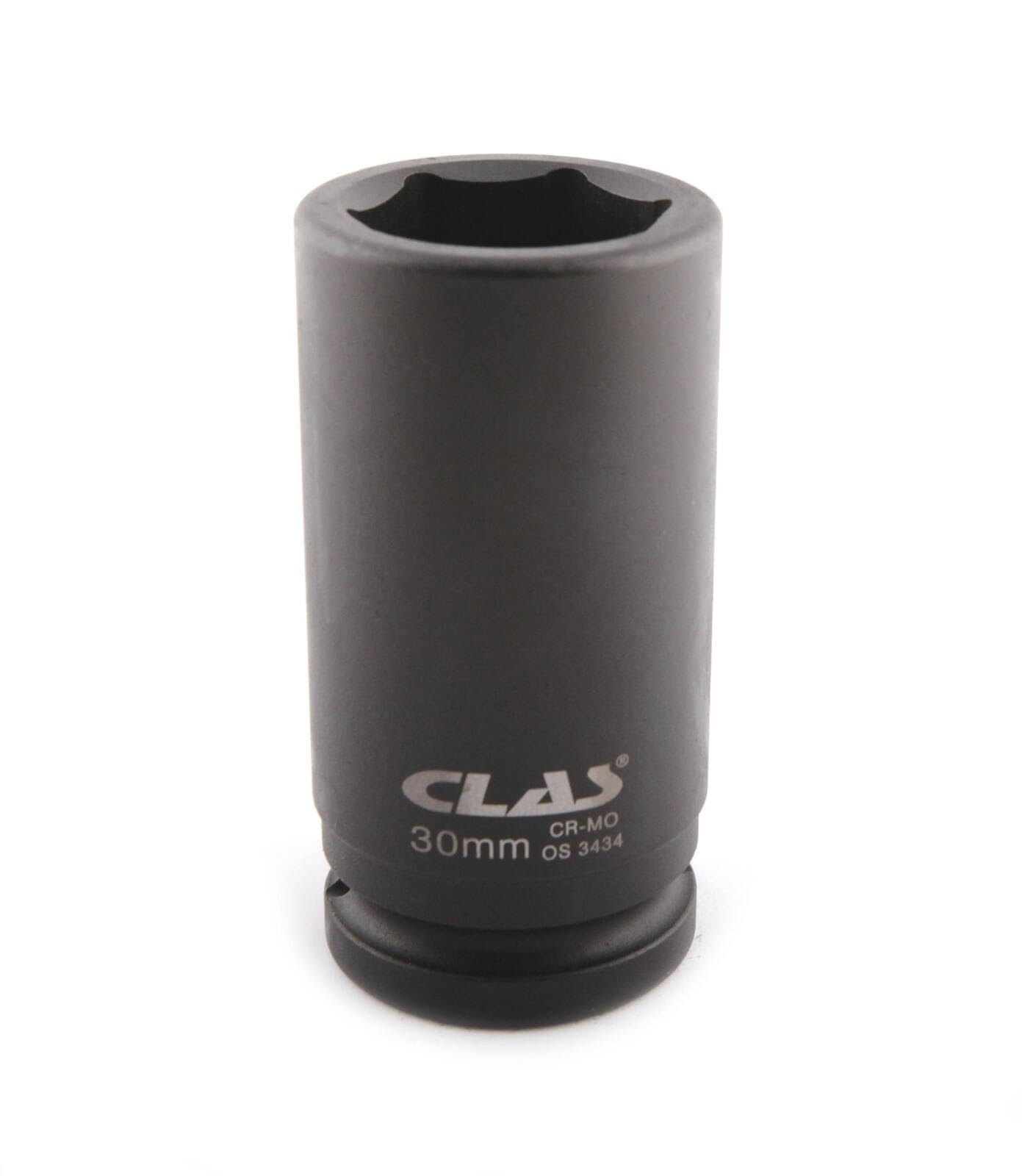 CLAS Equipements OS 3434 6-Point Impact Socket 30 mm 3/4 Inch Long