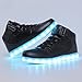 CIOR High Top LED Light Up Shoes 11 Colors Flashing Rechargeable Sneakers For Mens Womens Girls Boys,101B,01,34
