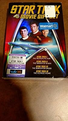 Amazon Com Star Trek 4 Movie Gift Set Star Trek I Ii Iii Iv Movies Tv