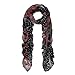 TrendsBlue Premium Multi Color Vintage Paisley Scarf Wrap, Black
