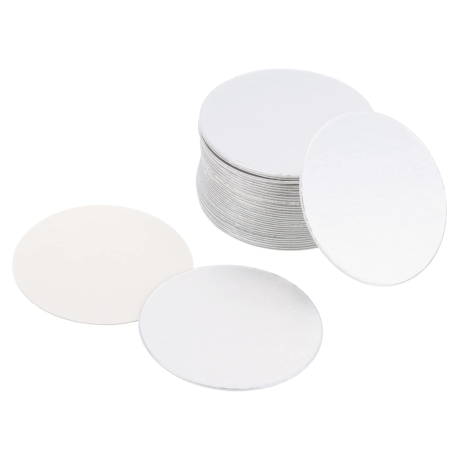 PATIKIL 38mm/1.5" Aluminum Foil Cap Liner, 150 Pack Resistant Tamper Induction Heat Sealer Sealing Liners for PE Plastic Bottle Jar Lid
