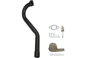 XIKOBY CT100U Exhaust Pipe Compatible with Mini Bike Coleman F-RP GMB100 Massimo MB100 Rascal Lite Predator 79cc 98cc 99cc 3.0HP 154F Engine Parts Black