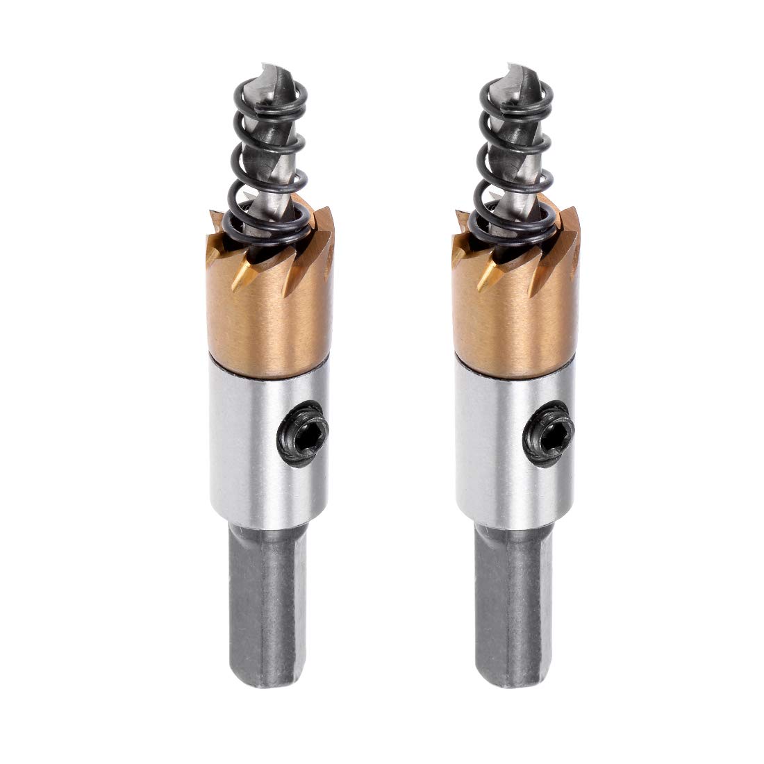 Sourcingmap 2 Pcs 13mm HSS Drill Bit Hole Saw Stainless High Speed Steel Metal Alloy