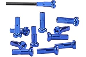 AKOAK 12 Pcs Mountain Bike Color Spoke Cap, Wheel Spoke Nipple Decoration Mountain Road Bike 14G, Bicycle Spoke Accessories