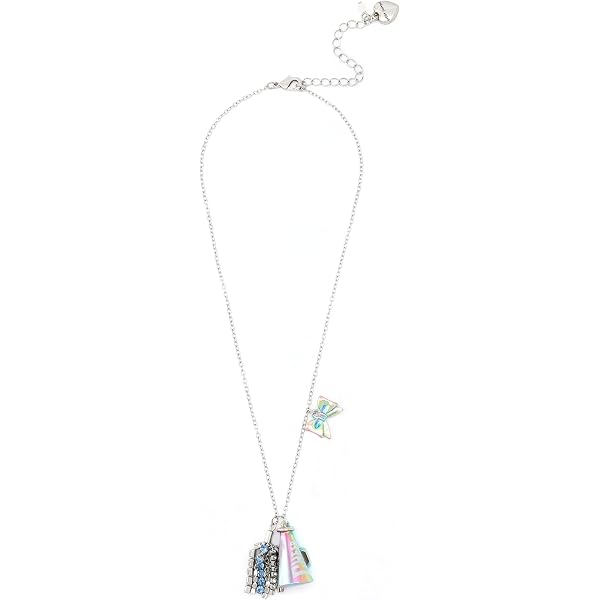 Spilla da donna di lusso libellula insetto tono argento cristallo