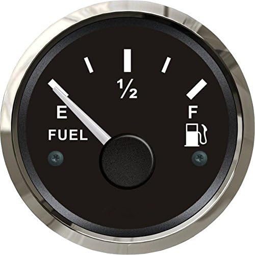 1pc Kadir Koc 52mm Fuel Level Gauges 12v/24v Fuel Level Meters Tuning Instrument Gauges with Backlight Black