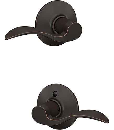 Chapado en Laton シルバ　Ms2 Amazon.com: Schlage F40 ACC 716 Accent Door Lever, Bed & Bath