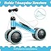 Baby Joy Baby Balance Bikes, Baby Bicycle, Children Walker Toddler Baby Ride Toys for 9-24 Months, Ride-on Toys Gifts Indoor Outdoor for 1 Year Old, No Pedal Infant 4 Wheels Bike (Blue)