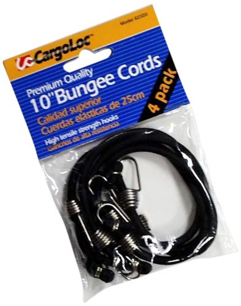 CargoLoc 62320 Mini Bungees Cords, 10-Inch, 4-Piece