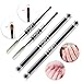 SXC 2pc Polygel Brush & Picker Dual-Ended Nail Brush Slice Tool for Acrylic UV Nails Extension (Flat & Round)