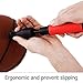 Dual Action Air Ball Pump with Needle for Basketball, Volleyball, Soccer, Football, and Sport Ball Inflation with 4 Additional Inflating Needles, Pressure Gauge and Storage Pouch, Best Gift for Boys