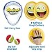 YoYa Toys Toss and Catch Smiley Ball Game 2 Disc Paddles, 2 Balls (One Big and One Small) - PVC Carry Bag Idea with Stunning Packaging - Safe, Durable and Family Friendly Game Set