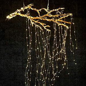 Allamp 600 LED’s wijnstokken lichten koperdraad tak lichten led fairy string lichten plug-in adapter cafe kerst bruiloft…