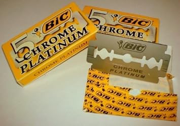 Bic chrome platinum double edge razor blades Clearance