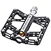 BONMIXC Mountain Bike Pedals 9/16 4 Sealed Bearings Excellent Lubricity Alloy MTB Pedals