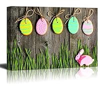 Canvas Wall Art Easter Day Theme Canvas Prints Home Artwork Decoration for Living Room Bedroom - 12x18 inches