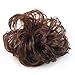 TOOGOO Long Curly Brown Hair Wig Ponytail Holder Scrunchie Hairpiece