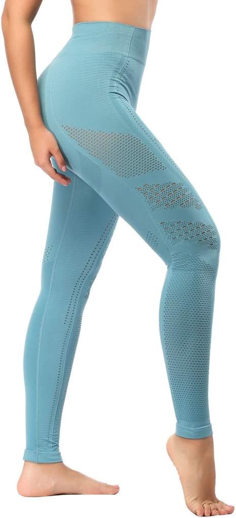 SEKERMAET Yoga Leggings High Waist, Gym Workout Tights Athletic Pants Running for Women Compression