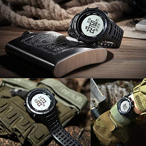 EZON Men's Hiking Outdoor Sports Watch with Altimeter Barometer Compass Thermometer Waterproof