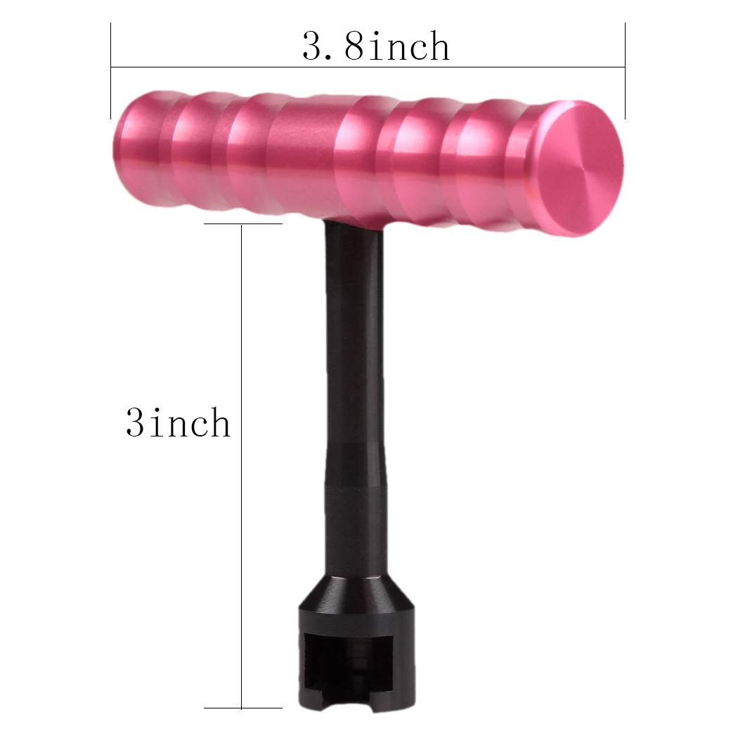 LucaSng Car Body Painless Dent Removal PDR T-bar Dent Puller Repair Tool Red