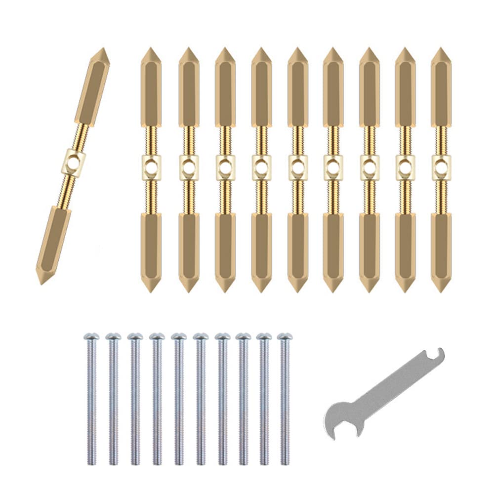 10 PCS Cassette Restorer Screws Support Rod Kit, HUYU 86 Type Cassette Repairer, Switch Socket Cassette Screws Support Rod Wall Mount Switch Box Repair Electrical Accessories Tool