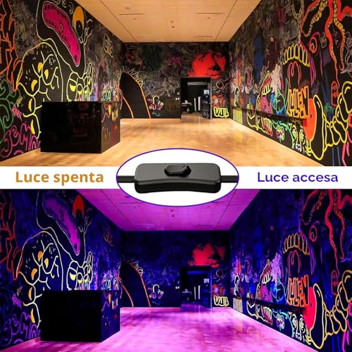 CREATESTAR LED Black Light 100 W, IP65 Waterproof UV Spotlight with 1.5 m Plug, Lamp for Party Glow, Aquarium, Bar, Fluorescent Poster, Halloween, Disco (100 W(1 PCS))