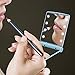 Tavel Mirror -YUSONG Lighted Folding Compact Led Mirrors, Handheld Makeup Mini Mirror, Portable Cosmetic Mirror Pocket Purse Size Bright Light Up In Dark Focus Illuminated Mirrors (Blue)