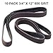 3/4”x12” 800 Grit 10 Pk Silicon Carbide Sanding and Knife Sharpening Belts Fits Ken Onion Work Sharp