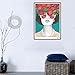 Lightclub Nordic Sunglasses Flower Girl Canvas Frameless Indoor Wall Painting Decoration Size 50cm x 70cm