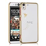 kwmobile Elegant and light weight Crystal Case Design fairy for HTC Desire Eye in gold transparent