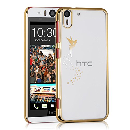 kwmobile Elegant and light weight Crystal Case Design fairy for HTC Desire Eye in gold transparent