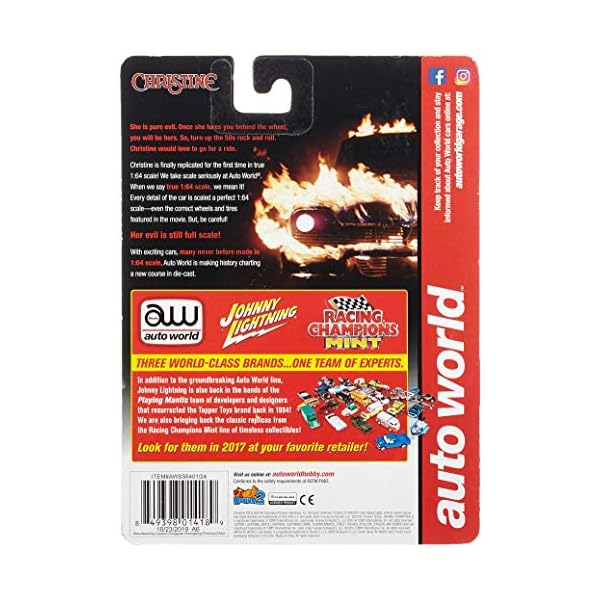 AWSS6401 Auto World – Plymouth Fury – Christine – 1/64, Rot/Weiß – Bild 5